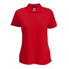 Koszulka damska Fit 65/35 Polo Czerwona XS