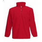 Bluza z polaru Zip Neck Micro Czerwona M