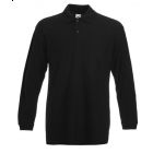 Koszulka męska Long Sleeve Polo Czarna XXL