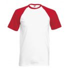 Koszulka Baseball Biała/Czerwona S