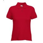 Koszulka damska Fit Polo Czerwona S