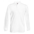 Koszulka męska Long Sleeve Polo Biała XL