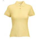 Koszulka damska Fit Polo Jasno Żółta M