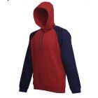 Bluza Baseball Hooded Sweat Ceglasta/Ciem Gran L