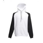 Bluza Baseball Hooded Sweat Biało/Czarna L