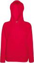 Bluza damska z kapturem Lightweight Czerwony XS