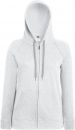 Bluza damska rozpinana z kapturem Lightweight Szara XXL
