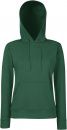Bluza damska z kapturem Classic Ciemnozielona XS