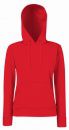 Bluza damska z kapturem Classic Czerwona XXL