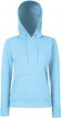 Bluza damska z kapturem Classic Błękitna XS