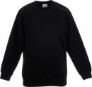 Bluza dziecięca Raglan Premium Czarna 7-8