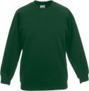 Bluza dziecięca Raglan Premium Ciemnozielona 14-15