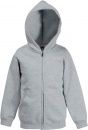 Bluza dziecięca rozpinana z kapturem Premium Szara 5-6