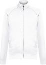Bluza męska z pełnym zamkiem Lightweight Biała S