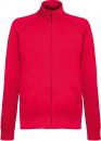 Bluza męska z pełnym zamkiem Lightweight Czerwona S