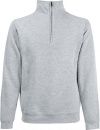 Bluza męska z zamkiem 1/2 Classic Szara S