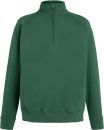Bluza męska z zamkiem 1/2 Lightweight Ciemnozielona S