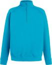 Bluza męska z zamkiem 1/2 Lightweight Lazurowa S