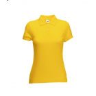 Koszulka damska Fit 65/35 Polo Ciemno Żółta L