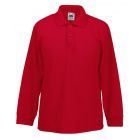Koszulka Long Sleeve Polo Czerwona 7-8 (128)