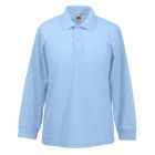 Koszulka Long Sleeve Polo Błękitna 14-15 (164)