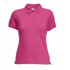 Koszulka damska Fit Polo Ciemno Różowa M