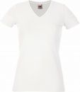 Koszulka damska z dekoltem V-Neck Biała XS