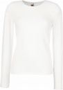 Koszulka damska z dł. r. Crew Neck Biała L