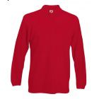 Koszulka męska Long Sleeve Polo Czerwona L