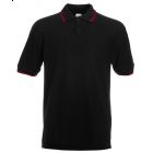 Koszulka męska Tipped Polo Czarna L